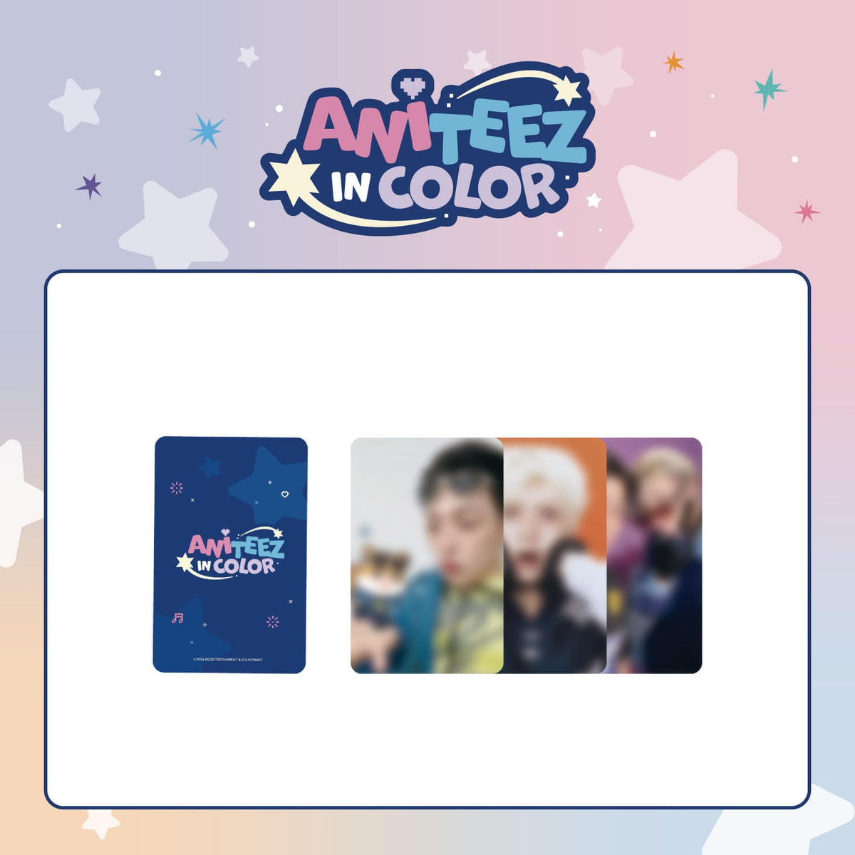 ATEEZ - ANITEEZ IN COLOR POP UP OFFICIAL MD RANDOM TRADING CARD - COKODIVE
