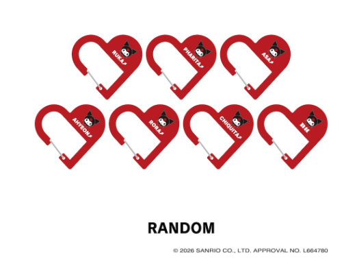 BABYMONSTER - BABAYMONSTER X KUROMI JAPAN OFFICIAL MD RANDOM ACRYLIC CARABINER - COKODIVE