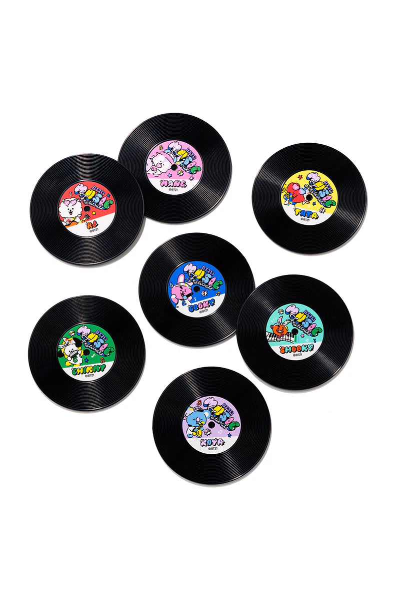 BT21 - CINEMA & MUSIC FESTIVAL RANDOM RECORD COASTER (MUSIC FESTIVAL) - COKODIVE