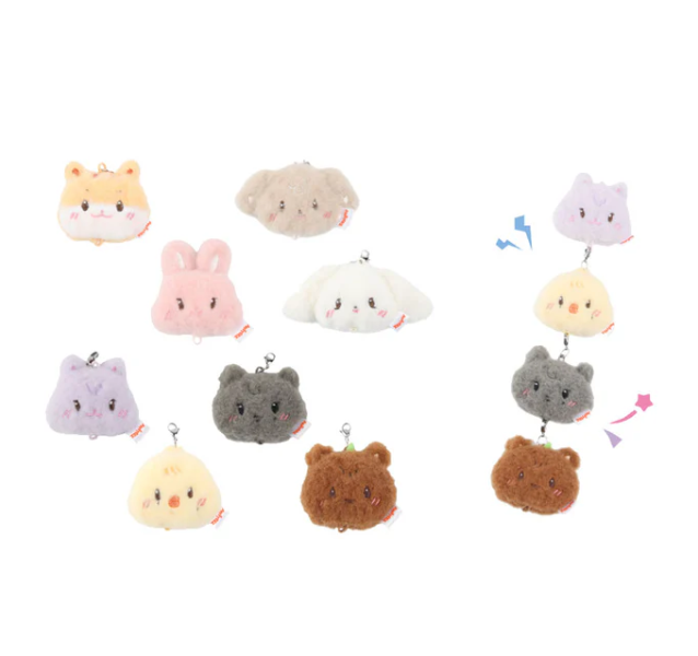 ATEEZ - ANITEEZ IN COLOR POP UP OFFICIAL MD LINKABLE FACE KEYRING (RANDOM) - COKODIVE