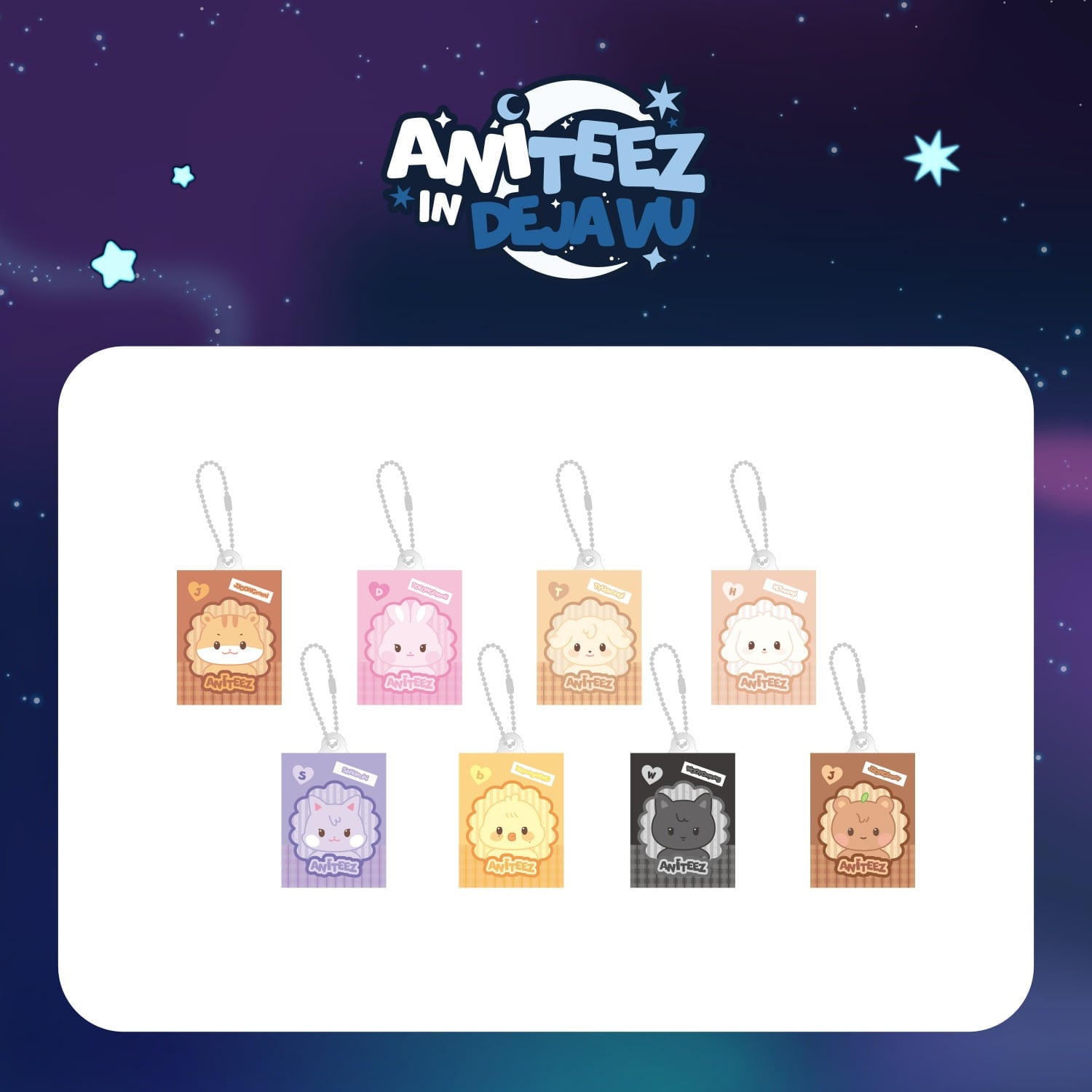ATEEZ - ANITEEZ IN DEJAVU POP UP OFFICIAL MD RANDOM MINIATURE KEYRING