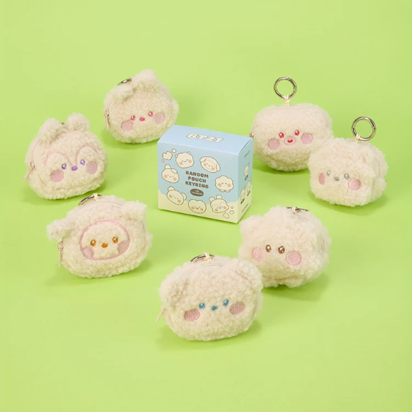 BT21 - FLUFFY NEW YEAR RANDOM POUCH KEYRING - COKODIVE