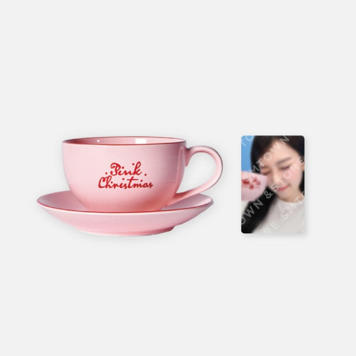 RED VELVET - 2024 PINK CHRISTMAS CUP &amp; SAUCER SET - COKODIVE