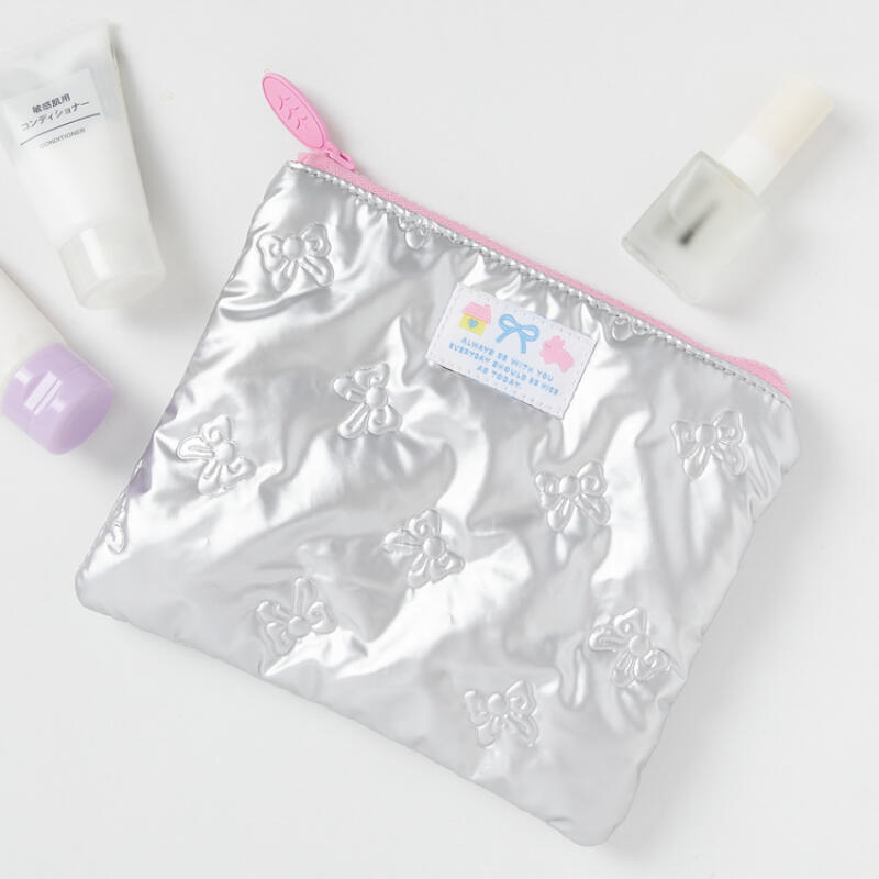 RIBBON SILVER POUCH ? PINK - COKODIVE