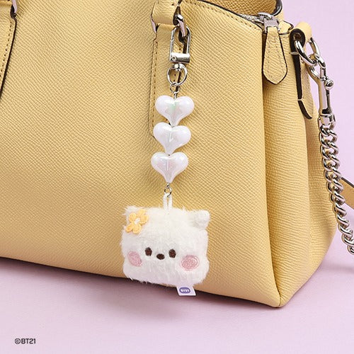 BT21 - MININI BEADS PLUSH KEYRING FACE - COKODIVE