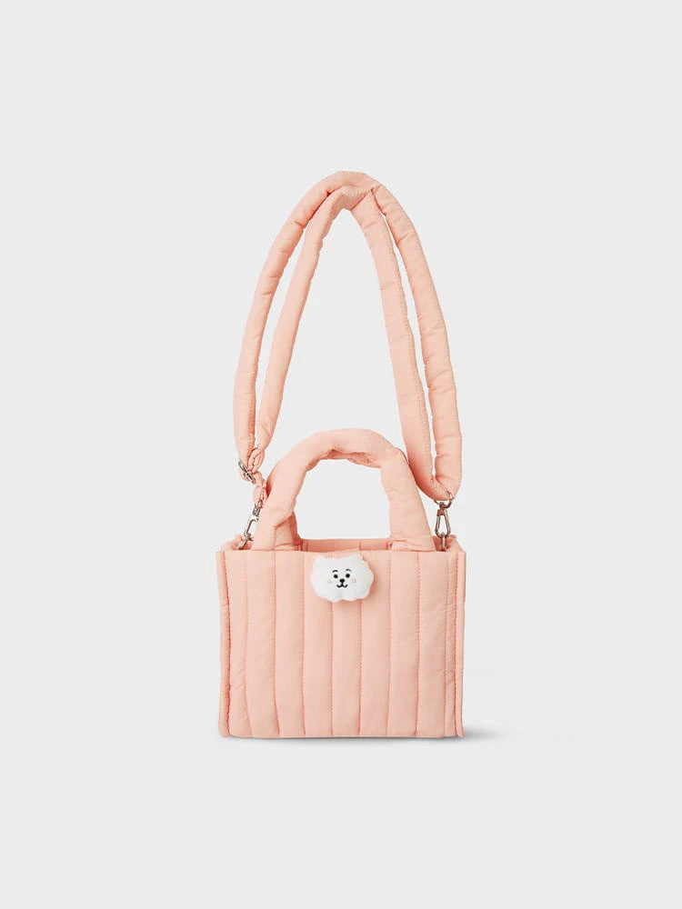 BT21 - QUILTED BAG WITH FACE PLUSH BADGE WINTED EDITION