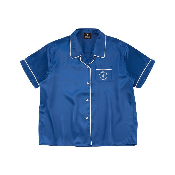 BLACKPINK - BLACKPINK X MY MELODY VOL.2 OFFICIAL MD SATIN SHIRT (NAVY) - COKODIVE