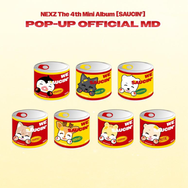 NEXZ - SAUCIN' POP UP OFFICIAL MD SAUCE CAN PIN-BUTTON (RANDOM) - COKODIVE