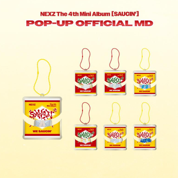 NEXZ - SAUCIN' POP UP OFFICIAL MD SAUCE CAN SLIDE KEYRING - COKODIVE