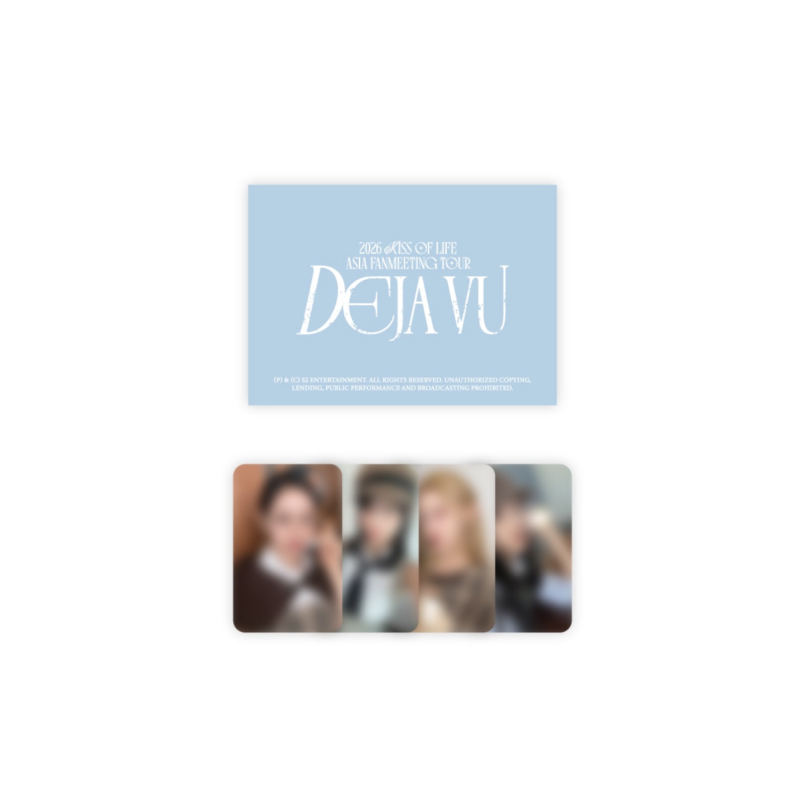 KISS OF LIFE - DEJA VU 2026 ASIA FANMEETING TOUR IN SEOUL OFFICIAL MD SECRET MESSAGE CARD SET - COKODIVE