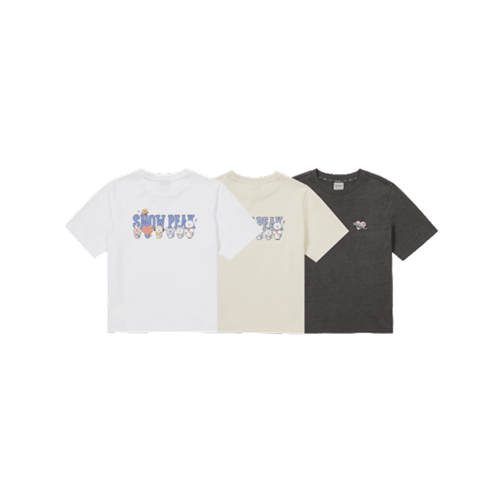 BT21 - SNOWPEAK OFFICIAL MD WOMEN'S SEMI CROP SHORT SLEEVE T-SHIRT - COKODIVE