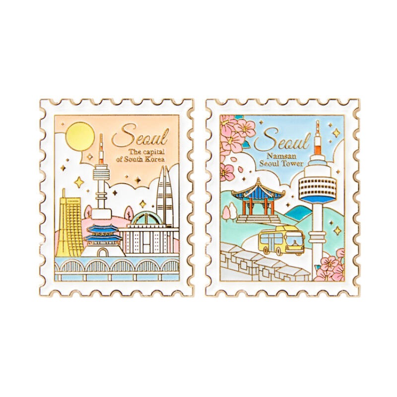 SEOUL SOUVENIR MAGNET PINK&BLUE - COKODIVE