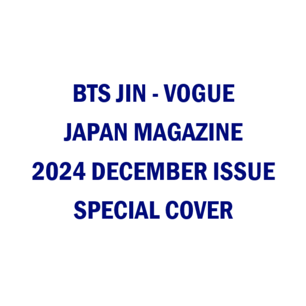 BTS JIN - VOGUE JAPAN MAGAZINE 2024 DECEMBER ISSUE SPECIAL COVER - COKODIVE