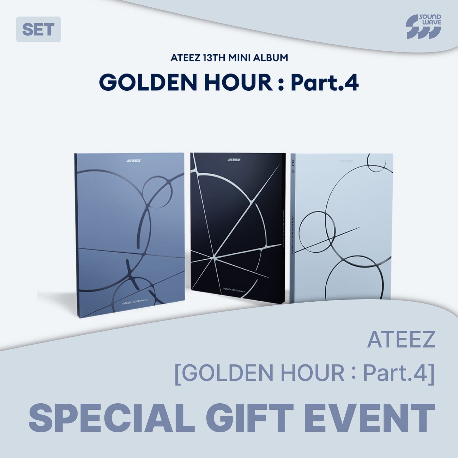 ATEEZ - GOLDEN HOUR : PART.4 MINI 13TH ALBUM SOUNDWAVE GIFT