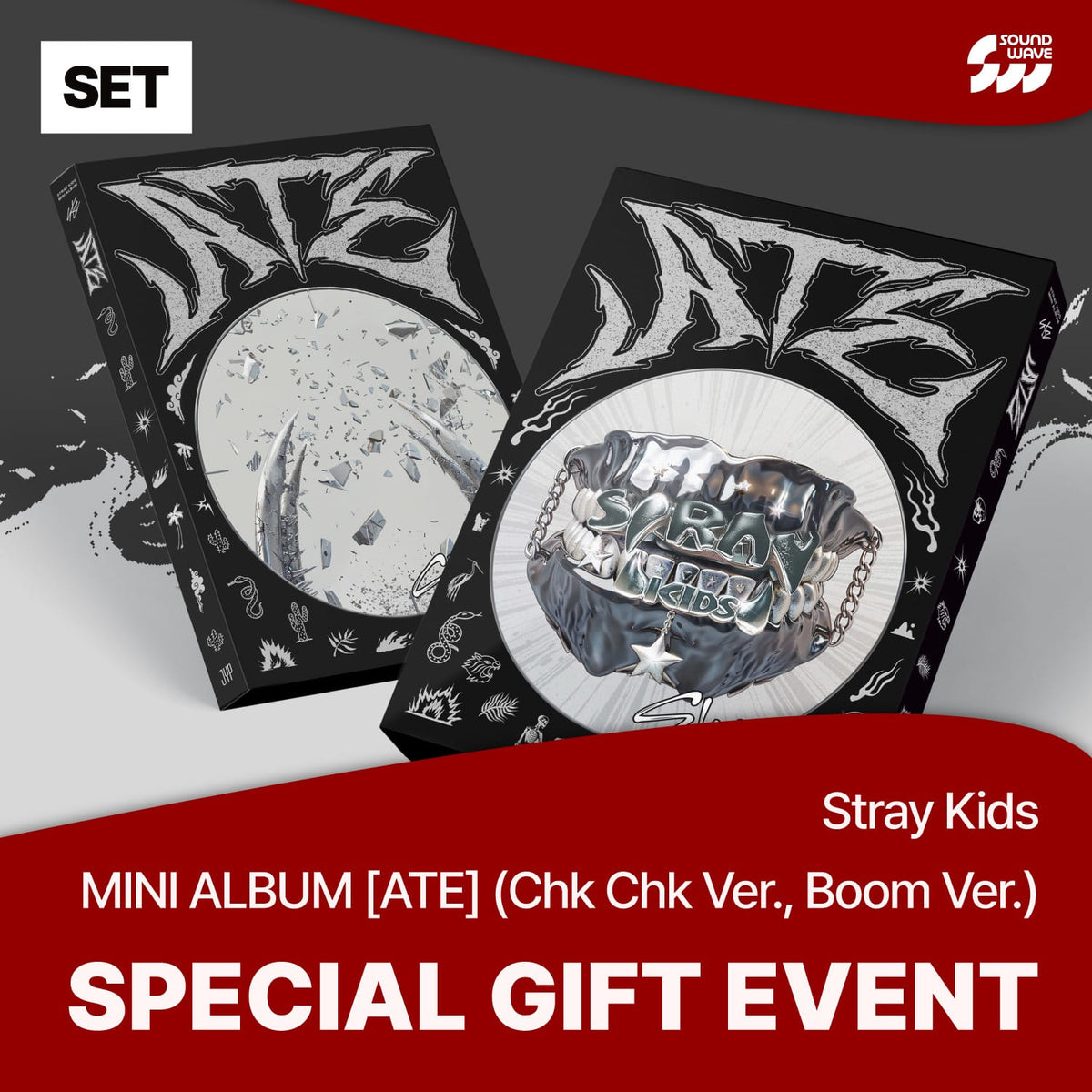 STRAY KIDS - ATE ALBUM SOUNDWAVE GIFT PHOTOBOOK SET