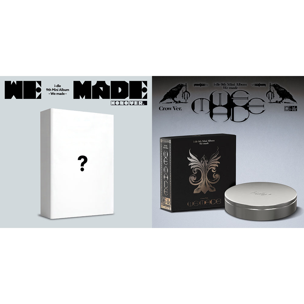 I-DLE - WE MADE 9TH MINI ALBUM MONO VER + CROW VER SET - COKODIVE