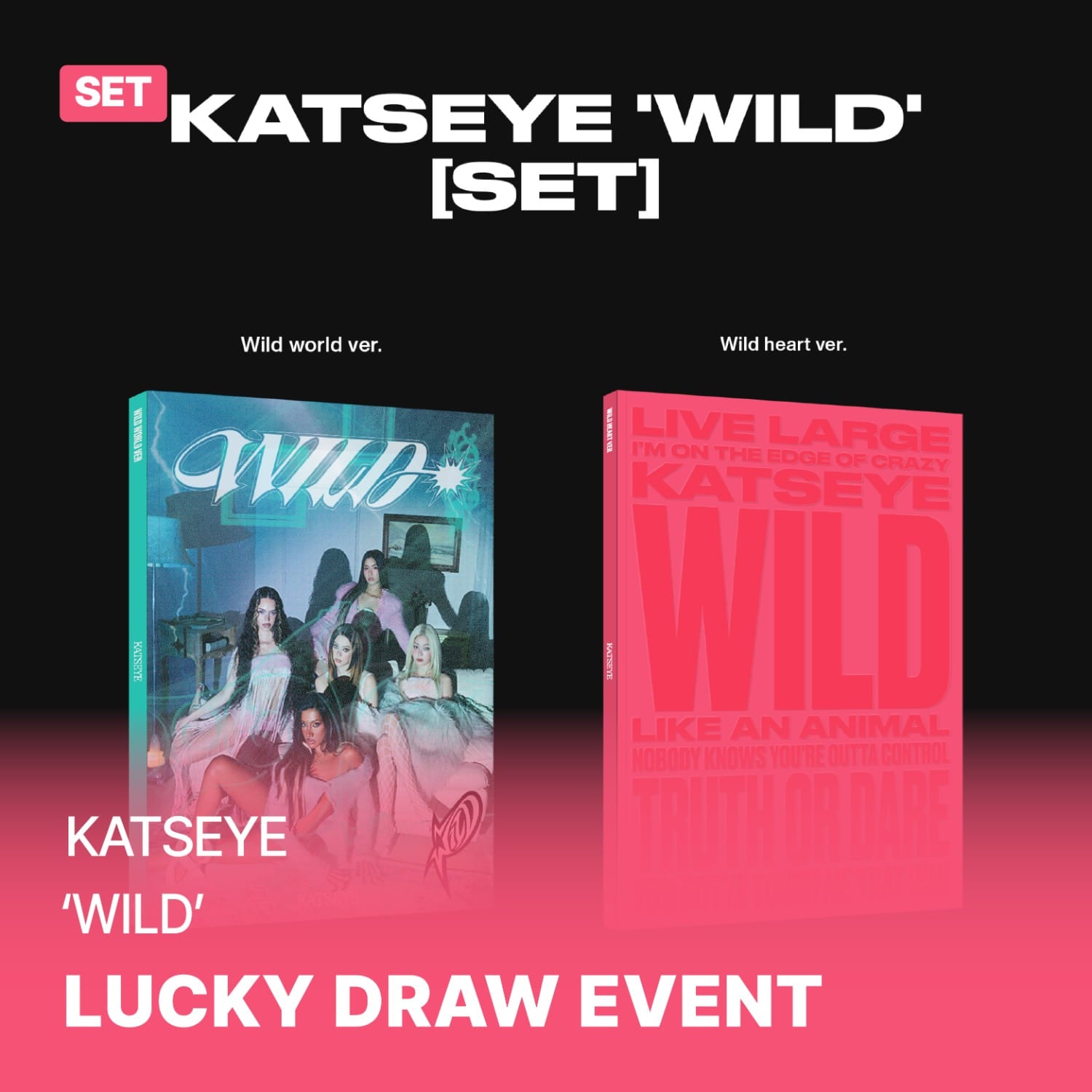 KATSEYE - WILD 3RD EP ALBUM SOUNDWAVE LUCKY DRAW STANDARD SET - COKODIVE
