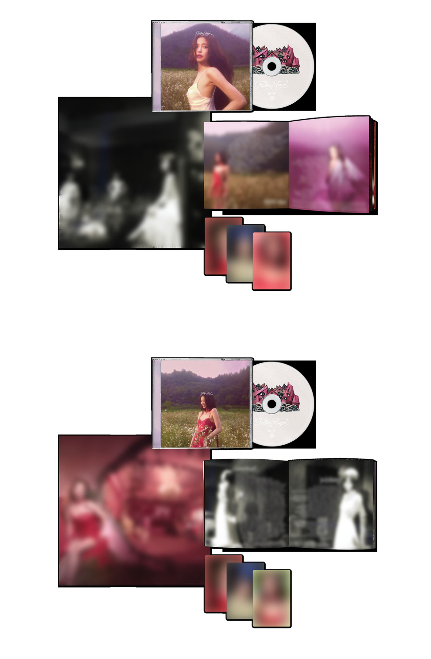 BLACKPINK JENNIE - FALLEN ANGEL EP ALBUM SET - COKODIVE
