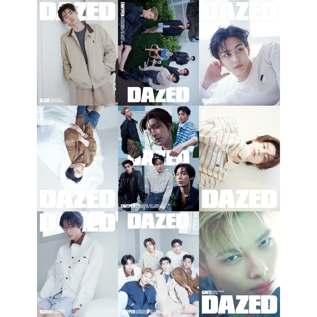 ENHYPEN - DAZED & CONFUSED KOREA MAGAZINE 2026 MAY ISSUE COVER SET - COKODIVE