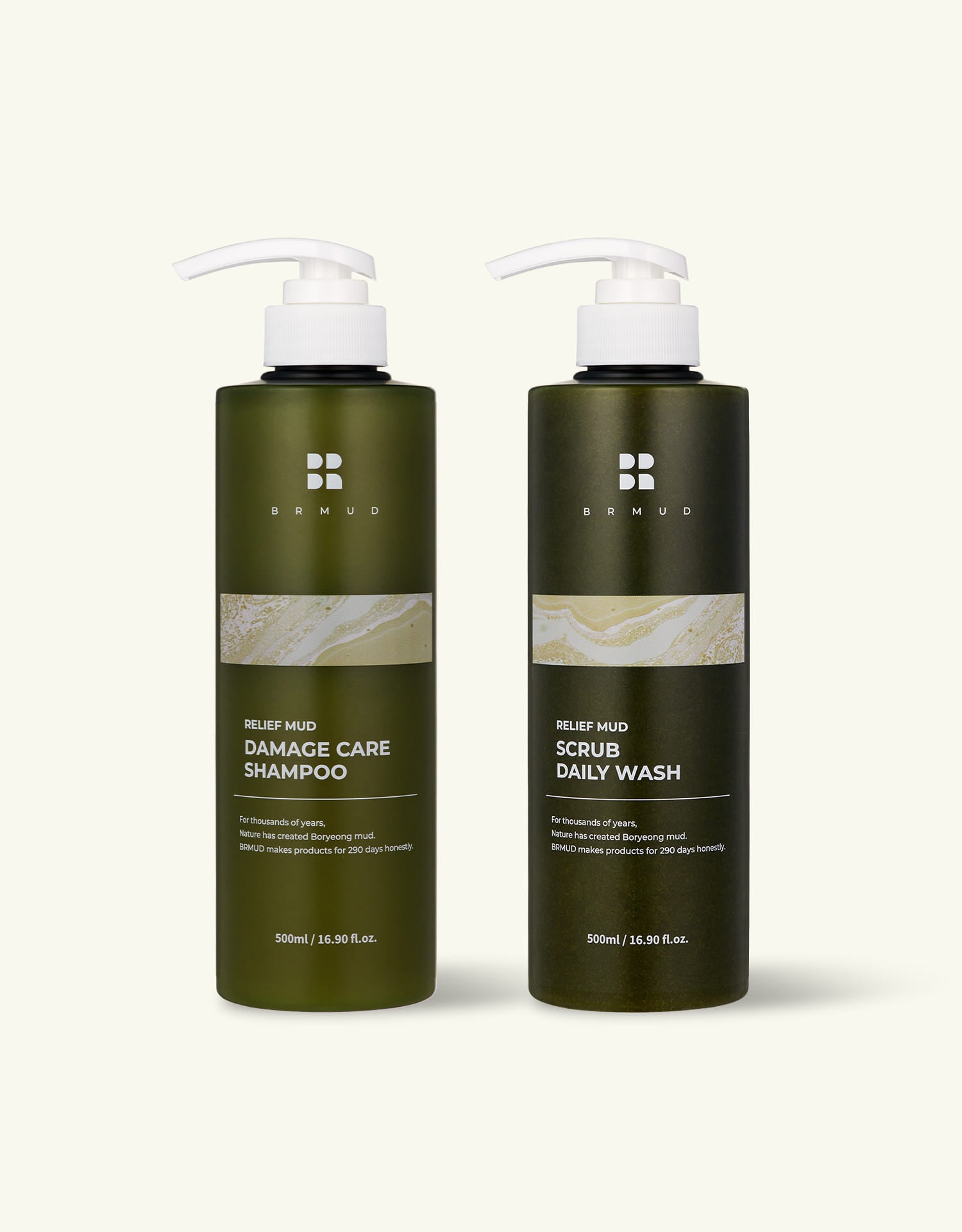 [ATEEZ SPECIAL GIFT] MUD SCRUB DAILY WASH 500ml + MUD DAMAGE CARE SHAMPOO 500ml - COKODIVE