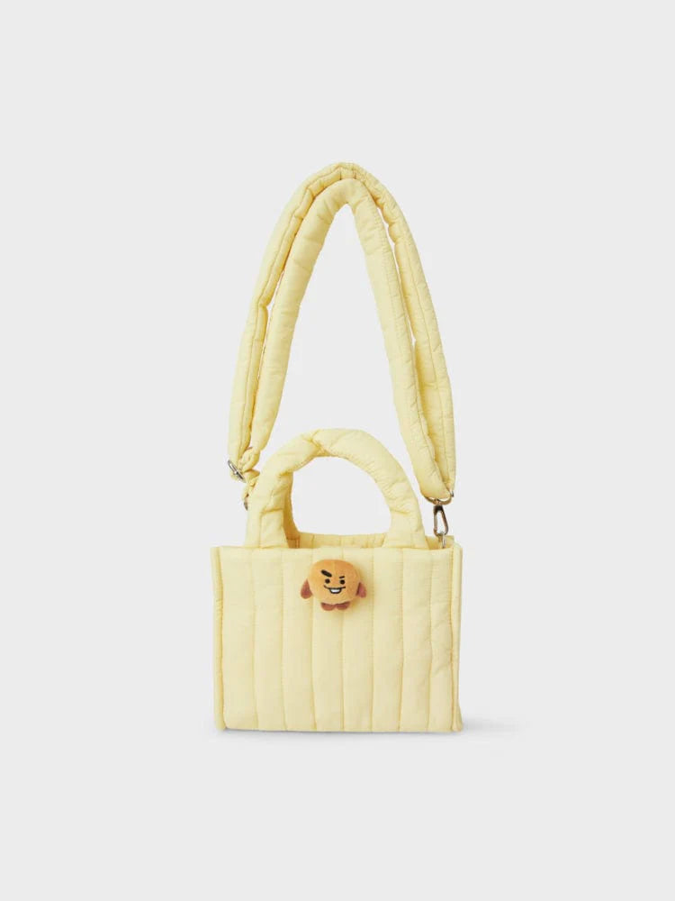BT21 - QUILTED BAG WITH FACE PLUSH BADGE WINTED EDITION