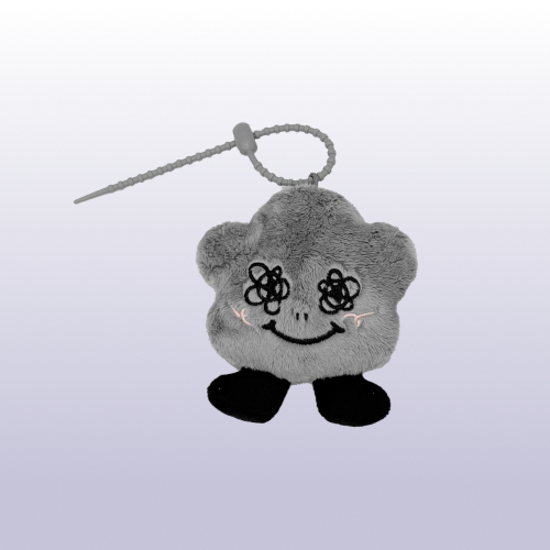 JISOO - AMORTAGE POP UP STORE OFFICIAL MD SHUMON PLUSH KEYCHAIN GREY - COKODIVE