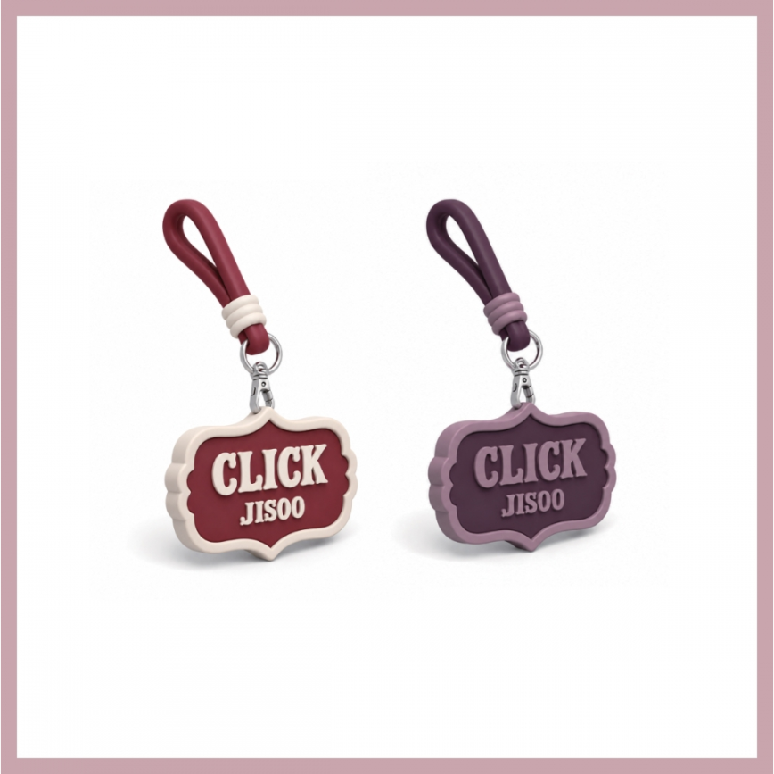 JISOO - CLICK IN SEOUL OFFICIAL MD SILICONE KEY CHARM - COKODIVE