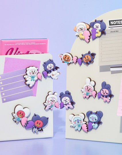 BT21 - ANGEL &amp; VILLAIN SILICONE MAGNET SET - COKODIVE