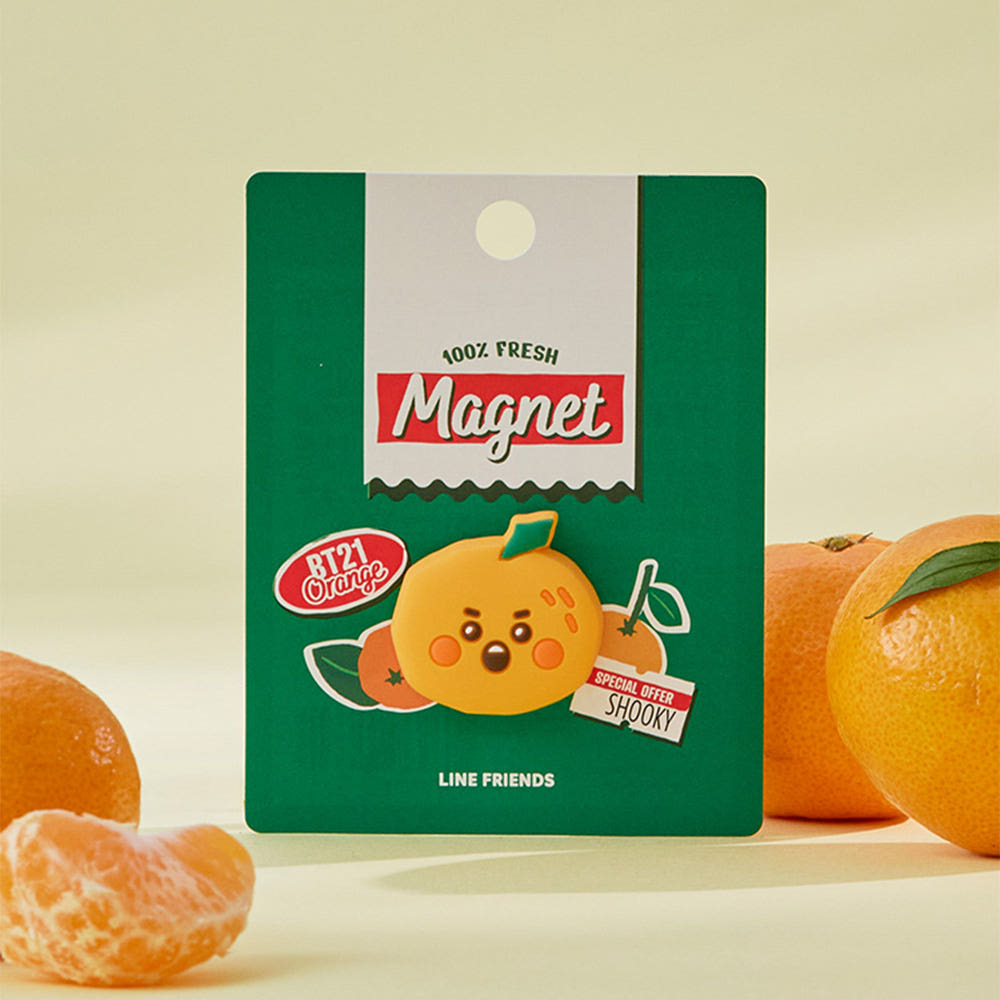 BT21 - ORANGE PARTY OFFICIAL MD BABY SILICON MAGNET - COKODIVE