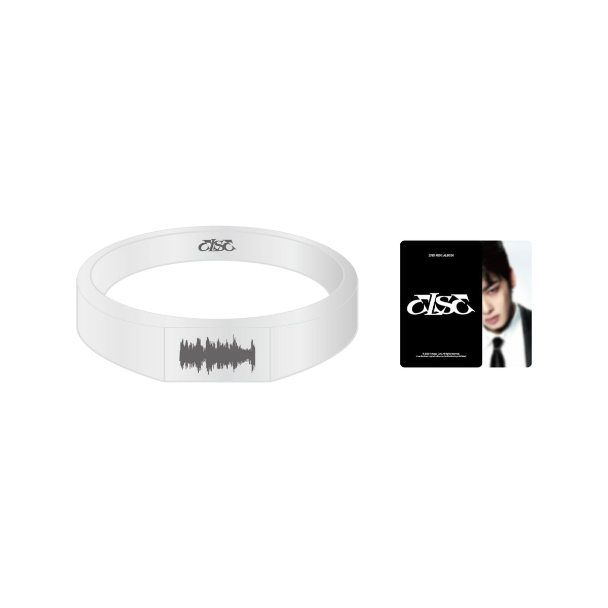 CHA EUN WOO - ELSE 2ND MINI ALBUM POP UP OFFICIAL MD SILVER SOUNDWAVE RING - COKODIVE