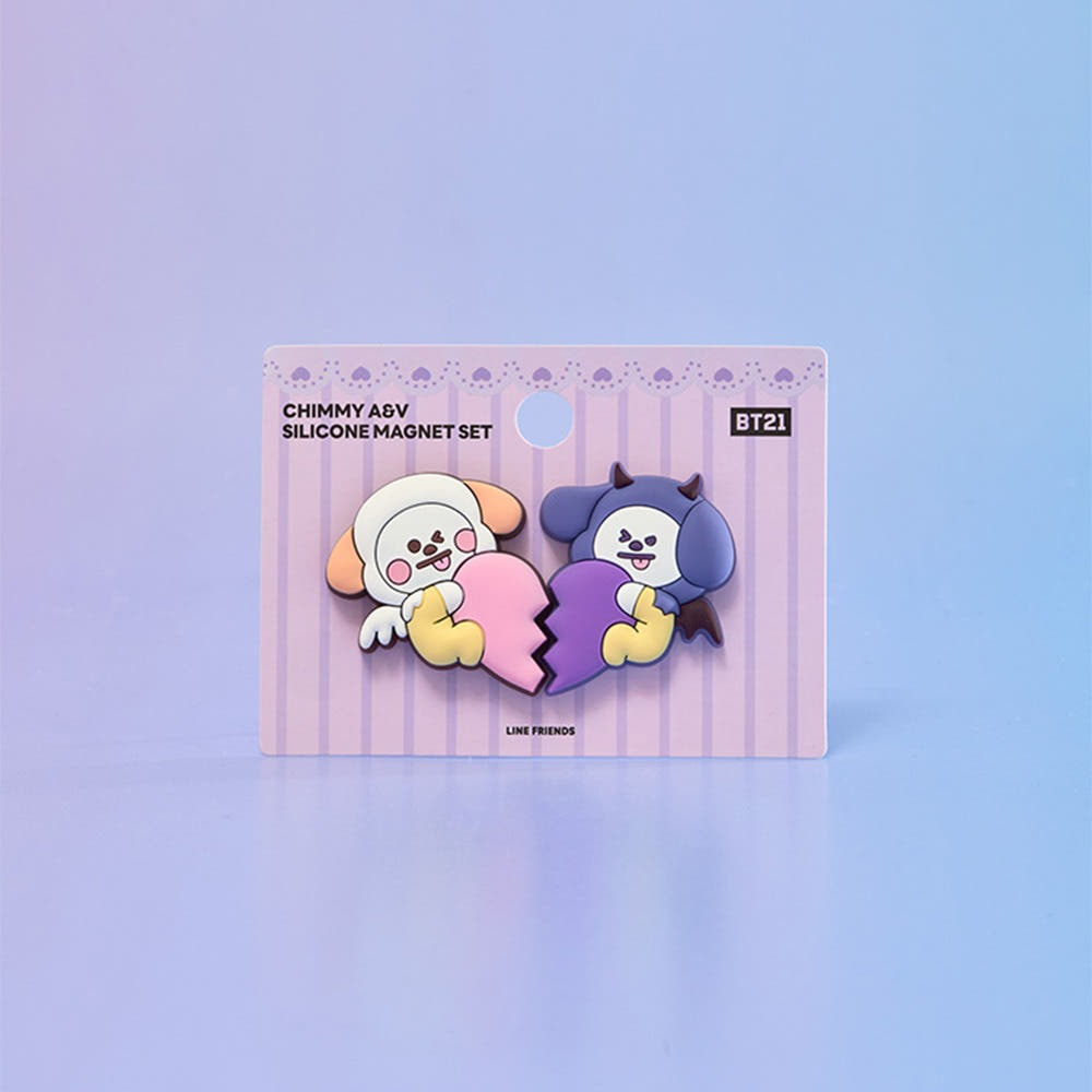 BT21 - ANGEL & VILLAIN SILICONE MAGNET SET - COKODIVE