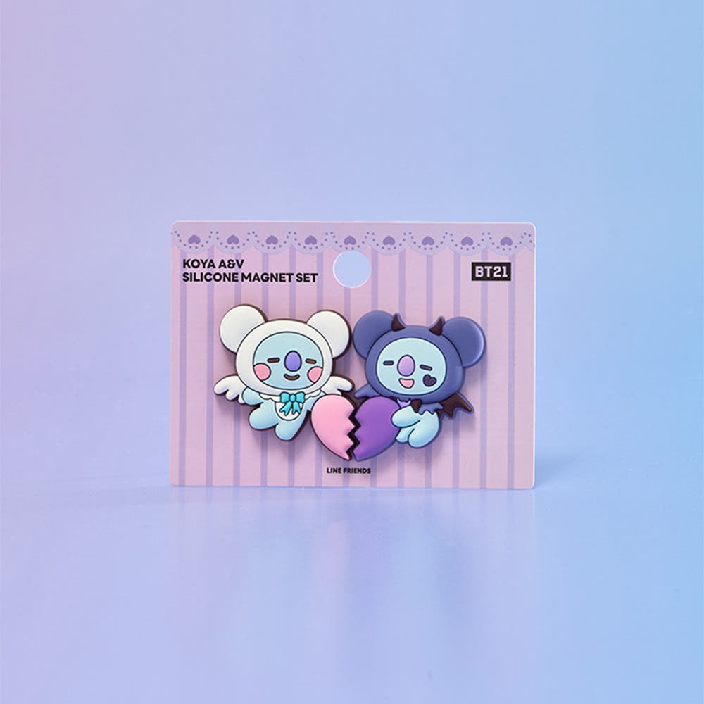 BT21 - ANGEL & VILLAIN SILICONE MAGNET SET - COKODIVE