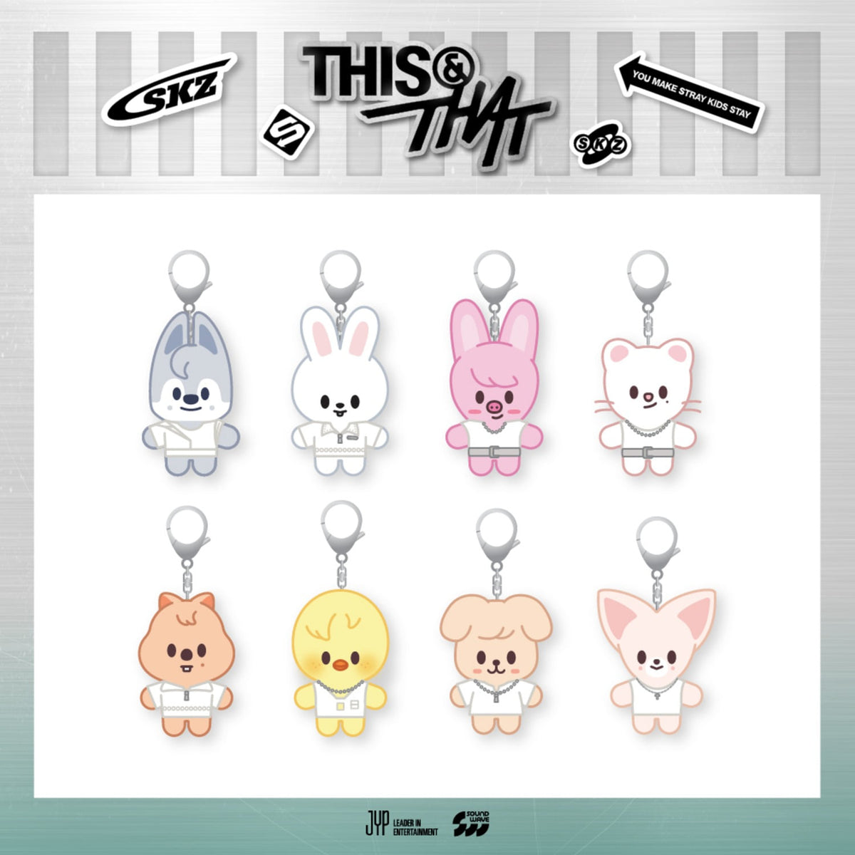 STRAY KIDS - THIS & THAT POP UP OFFICIAL MD SKZOO COSTUME PLUSH KEYRING - COKODIVE