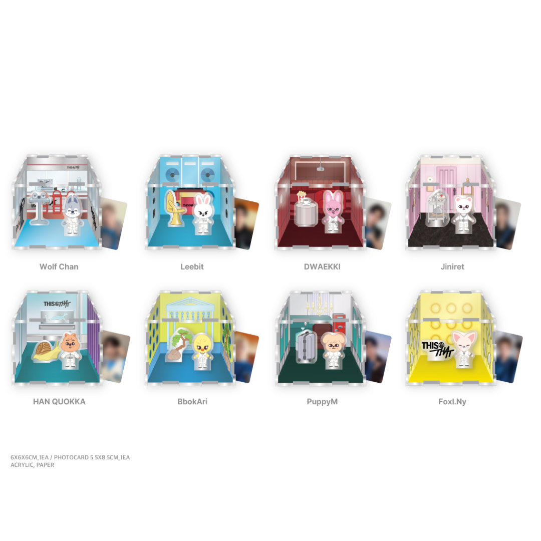 STRAY KIDS - THIS & THAT POP UP OFFICIAL MD SKZOO ACRYLIC CONTAINER BOX - COKODIVE