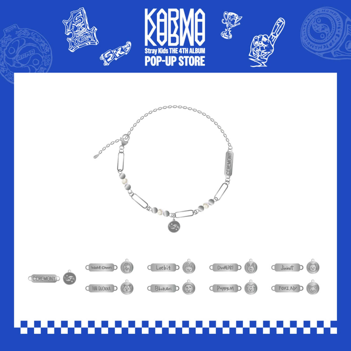 STRAY KIDS - KARMA POP UP STORE OFFICIAL MD SKZOO CEREMONY NECKLACE - COKODIVE