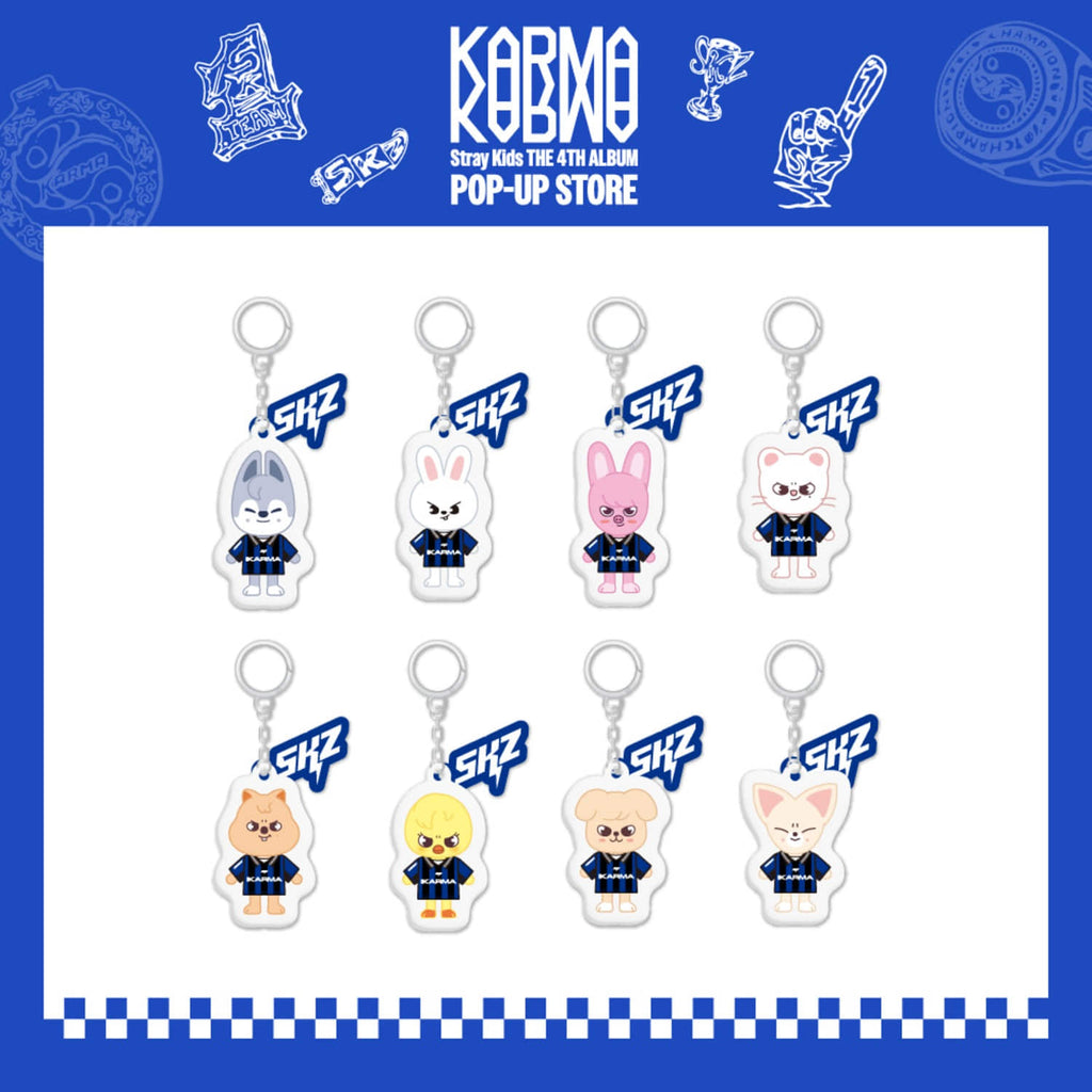 STRAY KIDS - KARMA POP UP STORE OFFICIAL MD SKZOO YINYANG KEYRING