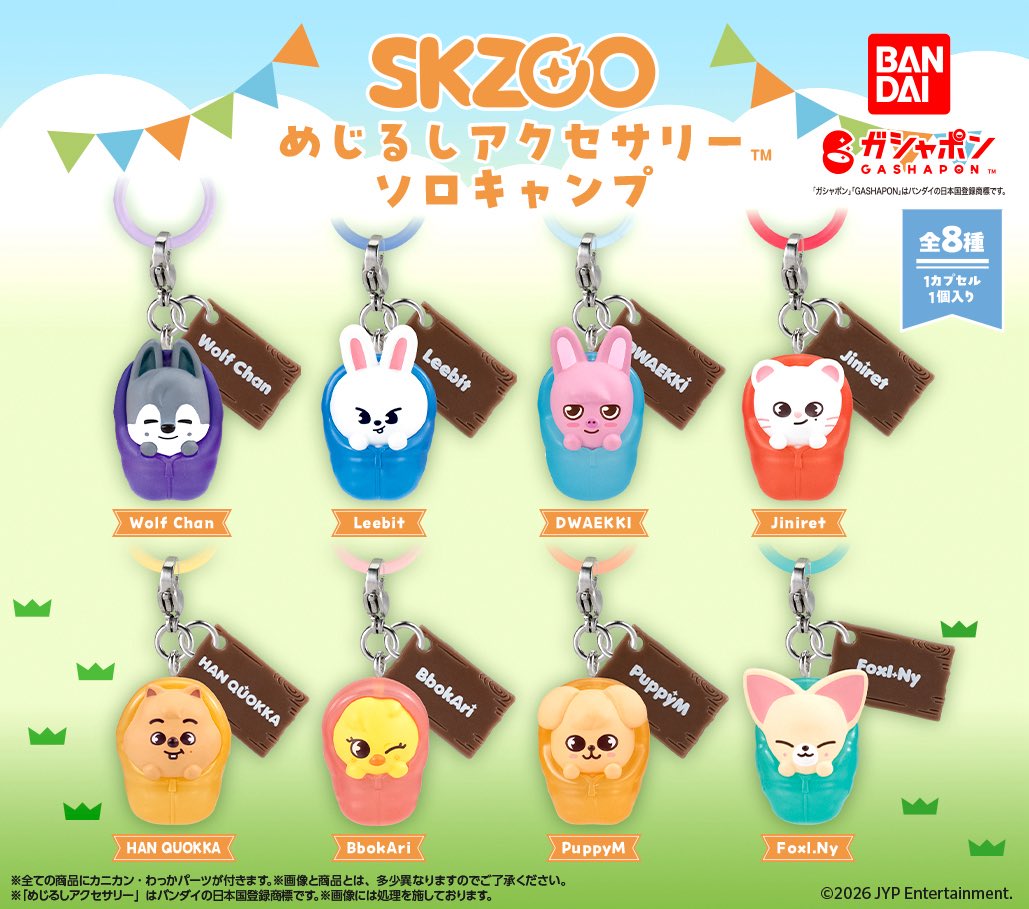 STRAY KIDS - SKZOO HAIR CLIP ACCESSORIES SOLO CAMP SET (8EA) - COKODIVE