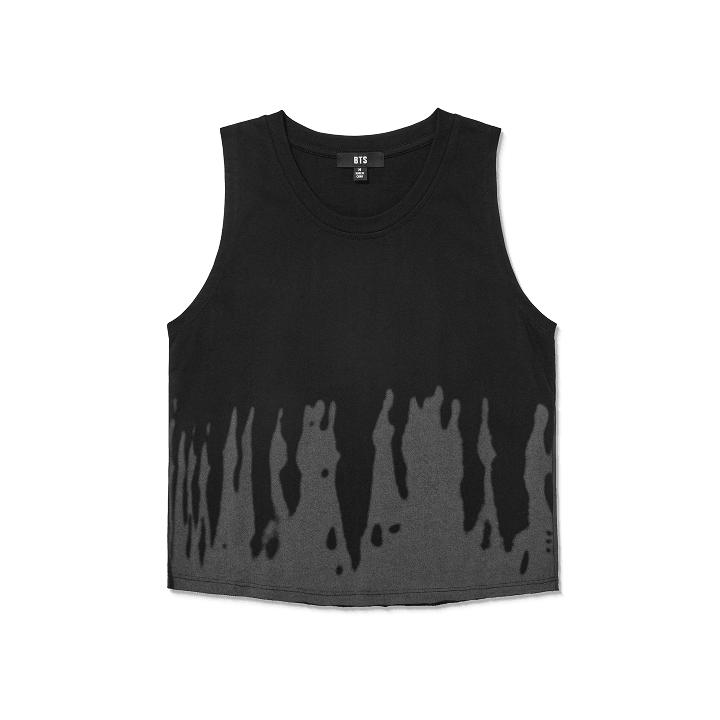 BTS - ARIRANG WORLD TOUR 2ND DROP OFFICIAL MD SLEEVELESS T-SHIRT CROP FIT (BLACK) - COKODIVE