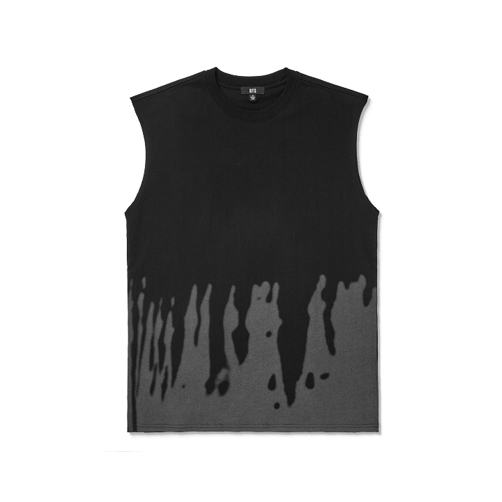 BTS - ARIRANG WORLD TOUR 2ND DROP OFFICIAL MD SLEEVELESS T-SHIRT OVER FIT (BLACK) - COKODIVE