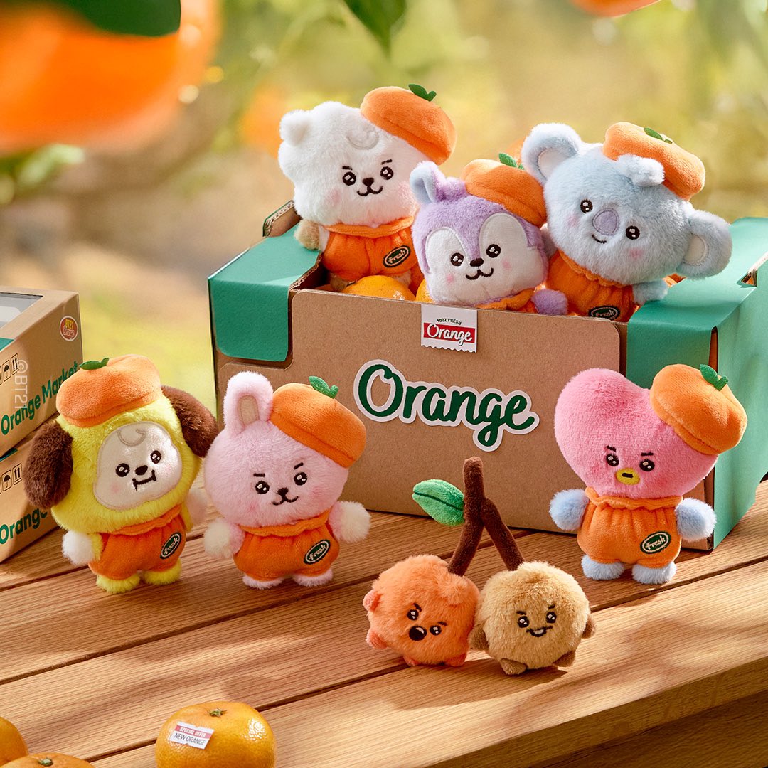 BT21 - ORANGE PARTY OFFICIAL MD BABY SMALL DOLL - COKODIVE