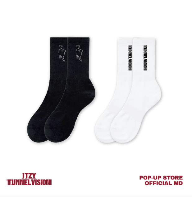 ITZY - TUNNEL VISION POP UP STORE OFFICIAL MD SOCKS SET - COKODIVE