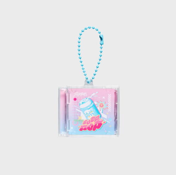 KPOP DEMON HUNTERS - OFFICIAL MD SAJA BOYS SODA POP MINI CD KEYRING - COKODIVE