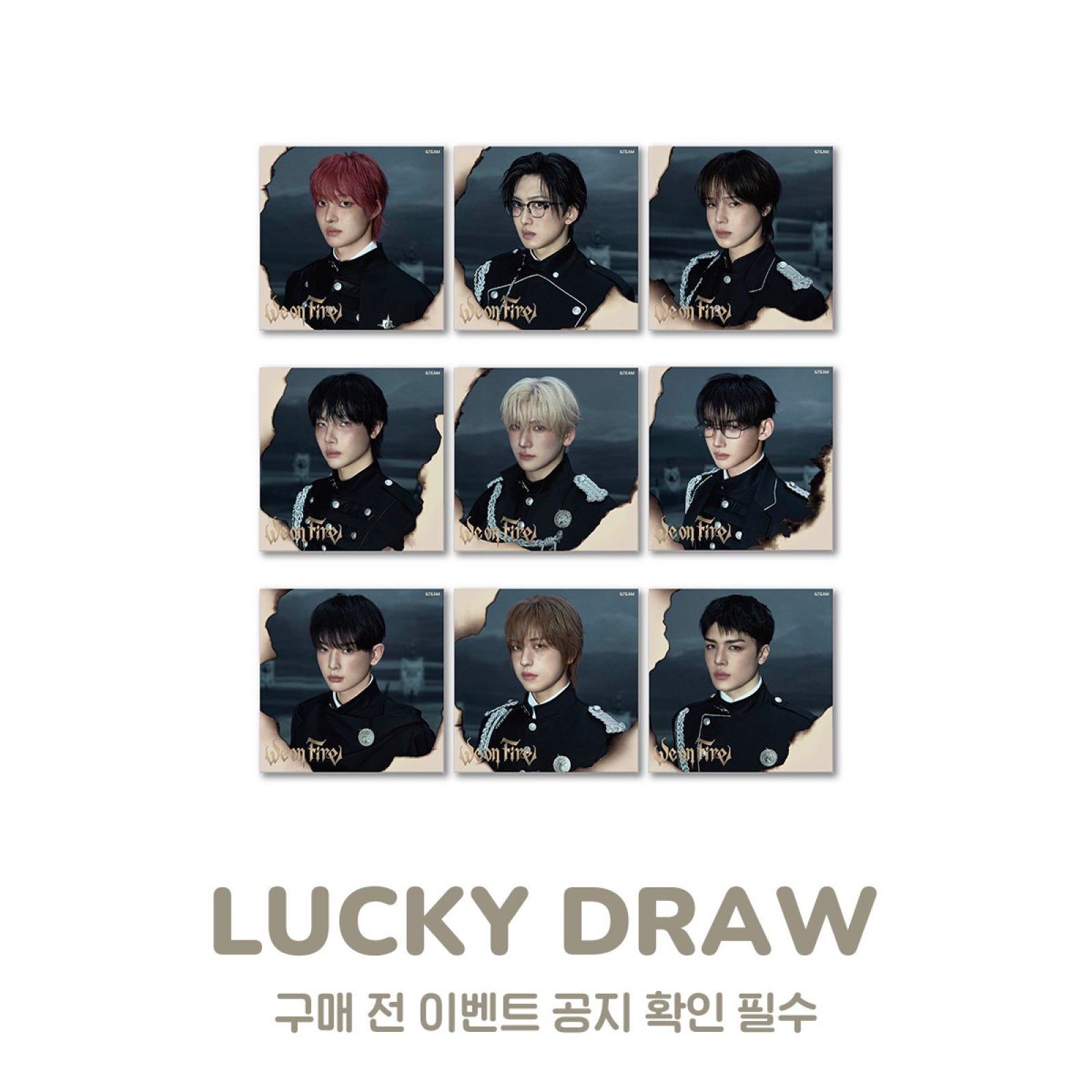&TEAM - WE ON FIRE 3RD EP ALBUM WITHMUU LUCKY DRAW EVENT SOLO EDITION RANDOM - COKODIVE