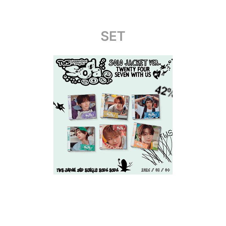 TWS - SODA SODA JAPAN 2ND SINGLE SOLO JACKET VER SET