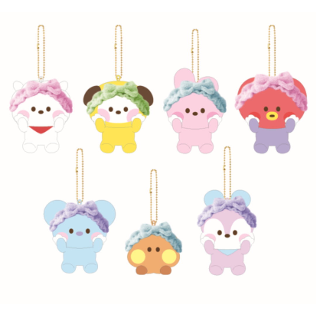 BT21 MININI BATH TIME PLUSH KEY RING - COKODIVE