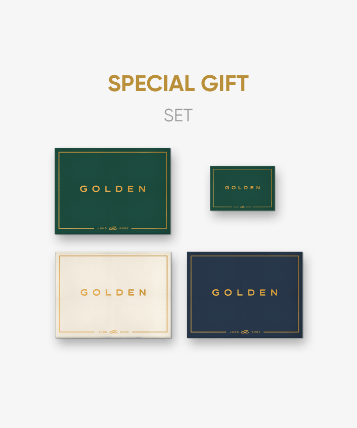 BTS JUNG KOOK - GOLDEN 1ST SOLO ALBUM WEVERSE SPECIAL GIFT STANDARD + WEVERSE ALBUM SET - COKODIVE