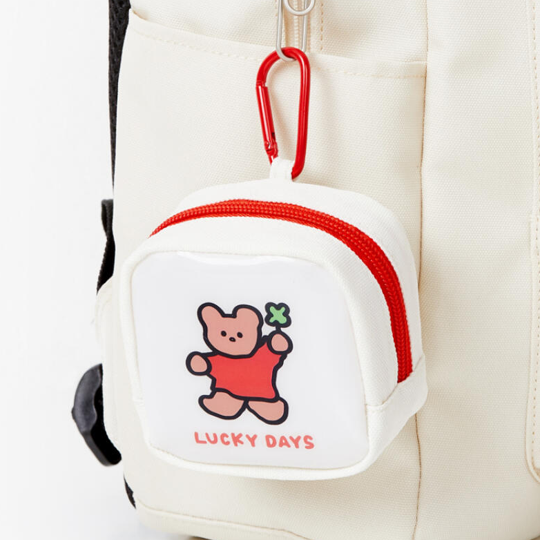 SQUARE POUCH KEYRING (BEAR) - COKODIVE
