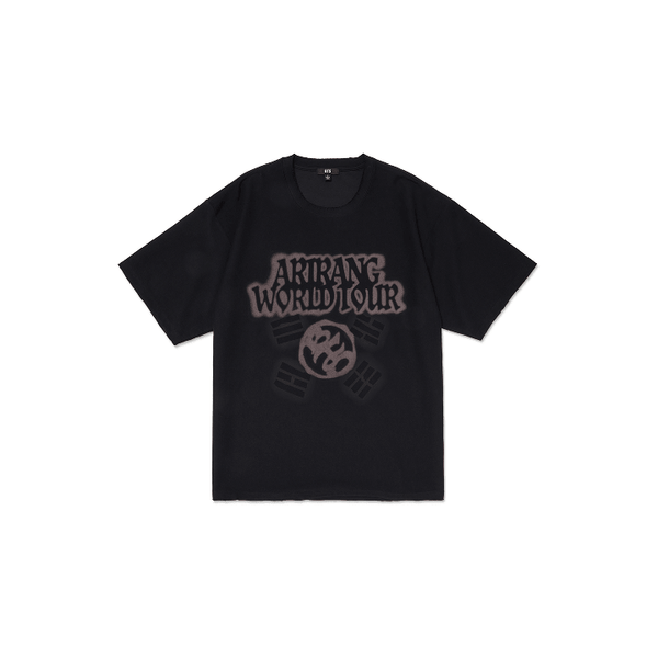 BTS WORLD TOUR T-SHIRT ブラック 2ND PRE-ORDER] BTS - ARIRANG WORLD TOUR OFFICIAL MD S/S TOUR T-SHIRT