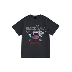 ENHYPEN - BLOOD SAGA WORLD TOUR OFFICIAL MD S/S T-SHIRT (CHARCOAL)