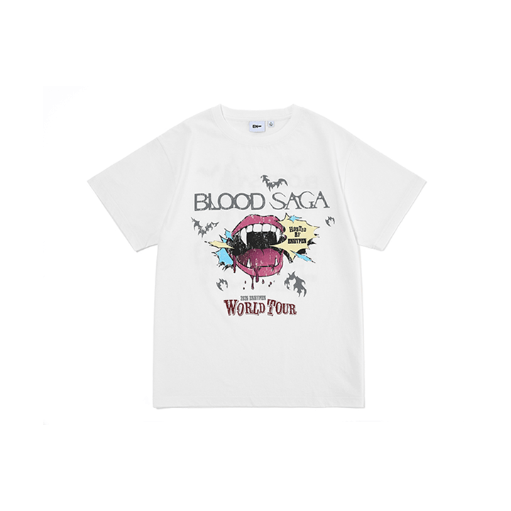 ENHYPEN - BLOOD SAGA WORLD TOUR OFFICIAL MD S/S T-SHIRT (WHITE) - COKODIVE